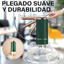 Dispensador de Agua Garrafon Inalámbrico Eléctrico, Despachado de Agua Recargable con USB,Portátil Bomba Dispensadora Plegable con Selección de Cantidad y Cierre Automático,para Botellas 2-5GAL(Verde),37424561 - Marrón Chocolate - Ver 2