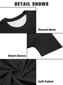 (Single Piece) Angel And Devil Couple Matching T-Shirt, Casual Short Sleeve Top, Suitable For Him And Her Valentine's Day Or Christmas Gifts - Female - View 2