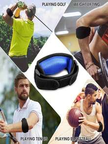 1pc Adjustable Elbow Support Brace With Cushion Pad, Suitable For Basketball, Tennis, Volleyball And Golf - Hand Wash Only - Multicolor - View 7