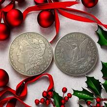 European And American Fashionable Creative Metal Coins Challenge Coins Decision Coins Morgan Coin Replica 1878 Gift Collection Birthday Gift Creative Toy Hobby Collection Party Supplies - Đồng - Xem 6