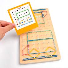 儿童弹力绳益智玩具，创意动手游戏，有助于提高专注力 - 彩色 - 查看 9