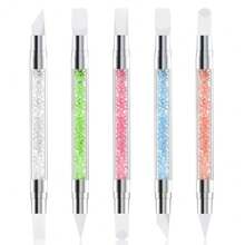 5 Pcs Nail Art Sculpture Pen Dual Tipped Silicone Nail Tools Nail Art Acrylic Pen Silicone Brushes For Resin Nail Art Tools For Design Nail Foil Carving Drawing Effect Shaping Drawing,5pcsstyleA - 5件組A款 - 查看 2