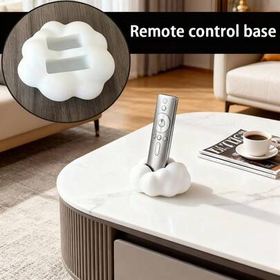 1 Modern Style Black And White Remote Control Storage Box With Soft Cushioned Top Cover - Space-Saving, Suitable For TV/DVD/Blu-Ray Players/Sound Systems/Game Consoles - Living Room Bedroom Media Device Organizer - Decorative Remote Control Storage Box With Storage Function