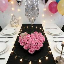 Valentine Day Wreath, Artificial Flowers Heart Shaped Wreath Wedding Wreath Holiday Indoor Outdoor Decor For Front Door