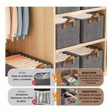 TendenciaCanastas Organizadora Caja De Almacenamiento Con Tapa 6pzs Gris OscuroCalidad premium - 1 - Ver 10
