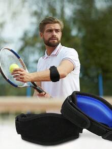 1pc Adjustable Elbow Support Brace With Cushion Pad, Suitable For Basketball, Tennis, Volleyball And Golf - Hand Wash Only - Multicolor - View 3
