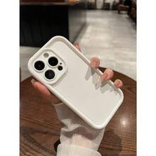 Funda De Teléfono Minimalista Y Gruesa A Prueba De Caídas, Compatible Con For IPhone 11,11pro,11promax,12,12MINI,12pro,12promax,13,13MINI,13pro,13promax,14,14PLIUS,14pro,14promax,15,15PLUS,15PRO,15PROMAX,16,16E,16PLUS,16PRO,16PROMAX,X,XS,XSMAX,17,17AIR,17PRO,17PROMAX - trắng - Xem 2