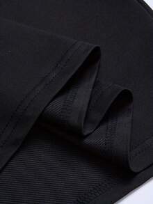 Spring Clothes Pure Cotton Men's Round Neck Short Sleeve T-Shirt Loose And Comfortable Summer - Black - View 5