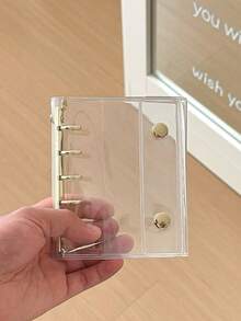 M5 Clear Binder, 10pcs Double-Sided Refill Pages, Replacement Paper, DIY Loose-Leaf Notebook, Sealing Stickers, Cute Stickers, Sticker Notebook, Sticker Book, Sticker Bookshelf, Sticker Book Refill, Clear Sticker Book Binder, Clear Sticker Book, DIY Loose-Leaf Notebook Set, Stationery, School Supplies, Back To School Supplies - Multicolor - View 20