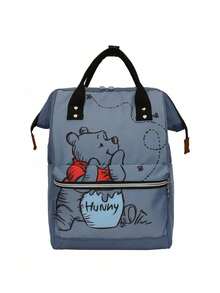 Classic Cartoon Canvas Backpack And Tote Bag - Multifunctional Square Backpack With Large Capacity - Fashionable Commuter And Travel Backpack - Perfect Choice For Students Or Holiday Gifts, Camping - Multicolor - View 7