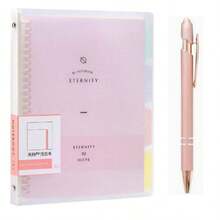 Cuaderno de alta calidad con espiral de plástico tamaño B5, bloc de notas con hojas sueltas A4 para papelería de estudiante - computadora portátil - Ver 19