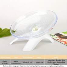 1pc Running Wheel Toy, 1pc Large Transparent Running Disc, Golden Hamster Running Disc, Running Wheel Toy