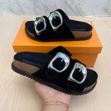 Beira Rio Women's Sandals With Buckles - màu đen - Xem 2
