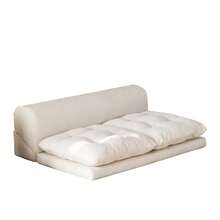 Tatami Modular Sofa, A Modern Home Relaxation Sofa Suitable For Adults, Modular Cloud Sofa (Beige, Single/Double/Corner) Suitable For Living Room And Bedroom Placement, Moving And Holiday Gifts. - 米色 - 查看 10