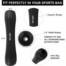 XGKAlmoaa de goma para barra de sentaas almoaa de empuje de cadera fácil de insr no necesita /correas tanto para pesos pesados como para pesos inferes 15.5 x - como en la foto - Ver 2