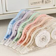 1 pieza Cinta correctora con forma de bolígrafo, utilizada para modificar errores tipográficos, suministros escolares y de oficina creativos con núcleos rellenables, temporada de regreso a clases, útiles escolares, útiles para estudiantes, oficina, regalos navideños