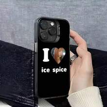 Funda de Teléfono Cool Girl I-Ice Spice para 17,16,15,14,13,12,11,Pro,Max,Plus,E, Cubierta Negra IMD - z7 - Ver 13