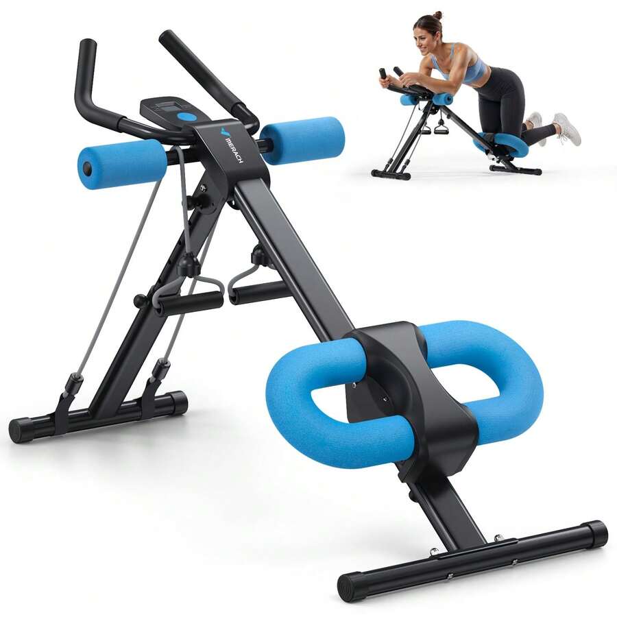 MERACH Abdominal Trainer, Home Abdominal Muscle Trainer, Multifunctional Training Device For Full Body Workout - Black - View 1