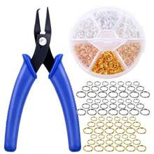 Jewelry Making Supplies: Split Rings, Small Split Rings, Split Ring Pliers, Jewelry Opening Pliers, Double Closed Jump Rings, Bottle Opener, Suitable For Necklaces And Bracelets - Multicolor - View 8