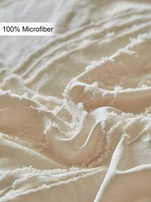 2pcs Tufted Jacquard Polyester Pillowcase Set With Tassels, Modern Farmhouse Style, Suitable For All Seasons, Soft & Breathable, Machine Washable (Pillow Insert Not Included) - Khaki - View 6