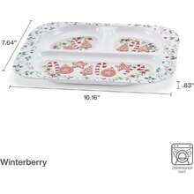 Winterberry - Juego de 4 bandejas de melamina para niños,37427208 - Morado Violeta - Ver 5