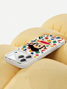 Paul Frank 授权硅胶手机壳，全包防震摄像头保护，涂鸦猴子图案，全新设计，兼容 13/14/15/16/17 Pro Max - 彩色 - 查看 3