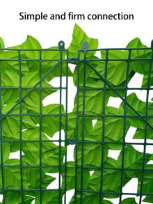 118" X 20" Artificial Ivy Privacy Fence Screen: UV-Resistant Faux Green Plant Backdrop Ivy Vine Leaf Trellis Panel, Suitable For Patio, Balcony, Garden, Backyard Indoor/Outdoor Decor, Light Green - Green - View 6