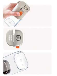 1个定量盐控制瓶多功能调味壶按压式玻璃调味瓶调料罐 - 彩色 - 查看 10