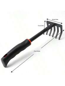 一套园艺手工具 - [窄铲/宽铲/耙子] - 符合人体工学的手柄设计 - 适用于：植物养护、盆栽、园艺礼品、寻宝、海滩拾荒、露营、室内外使用。特点：防滑、精致、耐用、优雅。