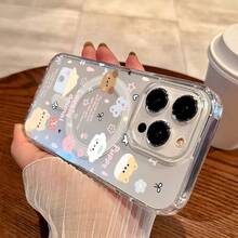 Funda de Teléfono Linda Funda de Teléfono: Adorables Mascotas con Elementos Curativos Funda Dura Transparente Engrosada a Prueba de Golpes con Anillo Magnético Soporta Carga Inalámbrica para iPhone 17/16/15/14/13/12/96/X/XS/XR//Plus/Pro/Max/air - Una Opción Principal para Regalos Frescos y Elegantes Delgada Resistente a los Arañazos a Prueba de Golpes para Mujeres y Hombres - 1 pieza - Ver 1