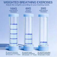 Weighted Breathing Trainer, For Diaphragmatic Breathing Exercise, Improving Cardiopulmonary Function, Using Breathing Dumbbell To Strengthen Whole Body Core Muscles - A - View 5
