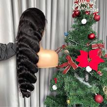 40 Inch Body Wave Wig 250% Density 13x4 Lace Front Wigs Human Hair Body Wave Wig 13x4 Body Wave Wigs Human Hair Wig For Women HD Transparent Lace Frontal Wigs Human Hair Pre Plucked With Baby Hair - Natural Black - 查看 5
