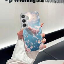Funda de teléfono de ballena rosa para Samsung Galaxy A02 A03S A04 A05S A06 A13 A14 A15 A16 5G A21S A22 A23 A24 A25 A26 A32 A34 A35 A36 A50 A52 A53 A54 A55 A56 A73 S21 Ultra S22 Plus S23+ S24 FE S48, funda de teléfono de TPU transparente a prueba de golpes de cobertura completa, diseño de dibujos animados, simple y creativa. - Multicolor - Ver 4