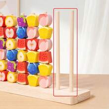 42pcs Kids Fruit Sorting Matching Pillar Game Toy, Fruit Recognition Classification Game Toy, Suitable For Boys And Girls Interactive Game, Logic Thinking And Fine Motor Skills Training Game Toy - Multicolor - View 10