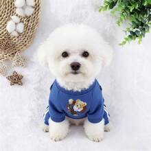 Warm Thick 4-Leg Pet Sweatshirt With Teddy Bear Pattern, Suitable For Cats And Dogs Like Yorkshire Terrier, Pomeranian, Maltese, Chihuahua, Russian Blue, Soft And Comfortable Anti-Shedding Fabric, Warm Hoodie For Indoor And Outdoor Wear - Multicolor - View 2