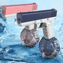 Tendencia2pcs Pistola De Agua Eléctricas Juguete Para Niños Y Adultos AzulCalidad premium - 1 - Ver 2