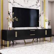Television Stands & Entertainment Centers - Black + MDF + 60-69 Inches-1 - View 5