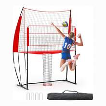 Volleyball Net System 8x11 Feet, Height Adjustable (6.5–8 Feet), Portable And Robust Net Set With Carrying Bag, Quick Setup For Outdoor And Indoor Training - Lưới bóng chuyền cao thấp 8*11 - Xem 1