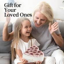 Flor preservada morado oscuro - Morado degradado - Ver 5