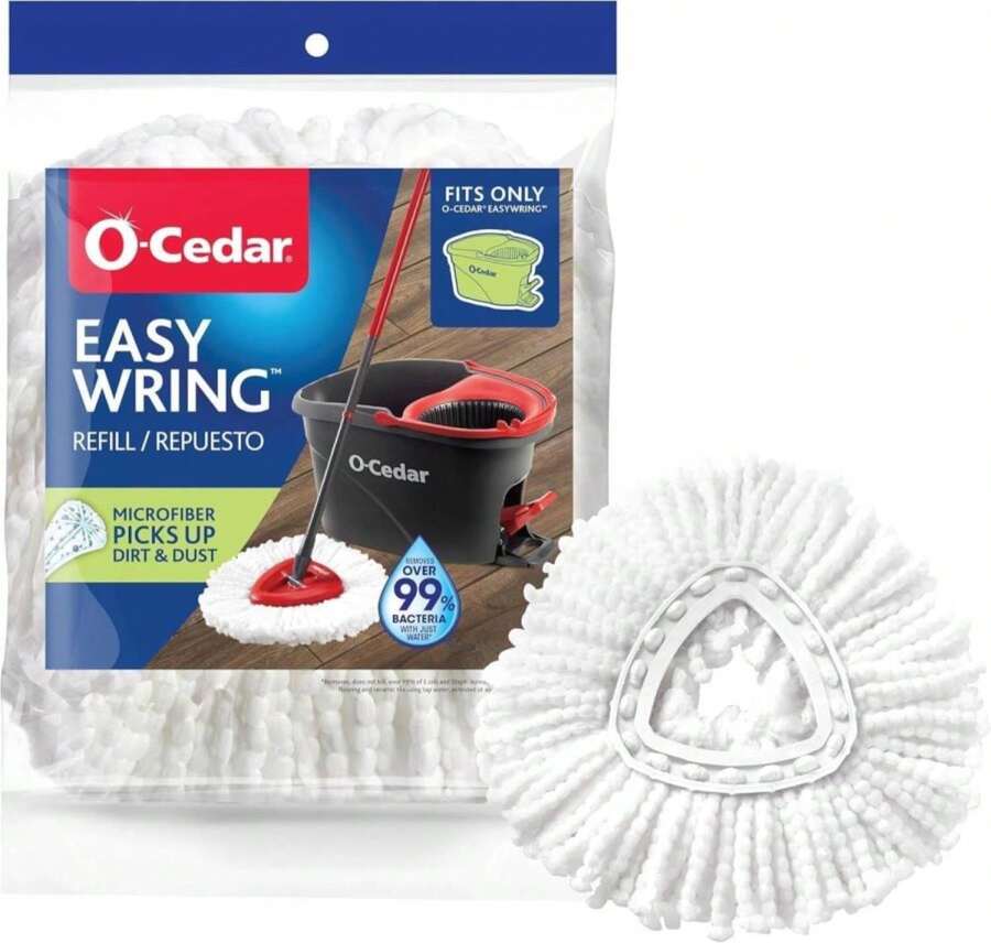 O-Cedar EasyWring Spin Mop Head Refill (Pack Of 2) - MàuC - Xem 1