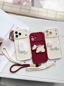 1个红色DIY宠物动物猫狗手机支架手机壳，带手机挂绳，适用于三星Galaxy S25、S24、S24Plus/S24+、S24Ultra、S24FE、S20、S21、S22、S23和11/11 Pro/11 Pro Max/12/12 Pro/12 Pro Max/13/13 Pro/13 Pro Max/14/14 Pro/14 Pro Max/15/15 Pro/15 Pro Max/16/16 Pro/16 Pro Max/17/17 Pro/17 Pro Max/Air 16E - 酒紅色 - 查看 6