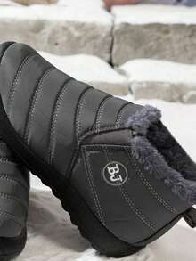 2025 Invierno Nuevas Botas de Nieve Cortas de Mujer con Forro de Felpa - Diseño Antideslizante, Muy Adecuadas para Uso al Aire Libre en Invierno.Botas a la Moda y Versátiles.Un imprescindible para el invierno, regalos de Año Nuevo de la suerte - Botas - Gris - Ver 6