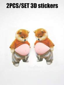 1/2个可爱小狗挤压玩具，柔软可爱，挤压可缓解压力，减压玩具，吉娃娃、法国斗牛犬、泰迪狗造型，动物模型，办公旅行减压玩具，适合儿童、青少年和成人，逼真的动物玩具，儿童礼物，儿童玩具，女孩玩具，男孩玩具，感官玩具，儿童派对礼物，课堂奖励，派对礼品袋填充物，生日派对礼物，派对游戏，趣味礼物 - 彩色 - 查看 23