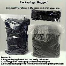 6/50/100pcs Black Disposable Gloves, Essential For Kitchen, Restaurant, Salon, Hair Dye, Hotel, Pet Care, Household Cleaning - Black - View 9