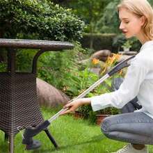 Desbrozadora inalámbrica, cortabordes eléctrico/cortacésped negro - Negro - Ver 5