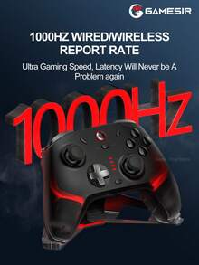 GameSir Cyclone 2 Game Controller, Compatible With Nintendo Switch 2, Windows 10, Windows 11, Steam, Android And IOS Mobile Gaming, Featuring Magnetic Resistance TMR Joysticks, Hall Effect Analog Triggers, Micro-Switch Trigger Conversion, 6-Axis Gyroscope Motion, RGB Light Bar, Vibration Motors, 860mAh Battery, Turbo Function, Supports Bluetooth, Wired And Wireless Adapter Connectivity - Cyclone 2 - View 9