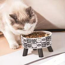 高脚不锈钢宠物碗，猫咪水食碗，防溢可拆卸式宠物喂食器，适用于小型犬、幼犬、猫咪及其他小型宠物，多种颜色可选 - 均碼 - 查看 6
