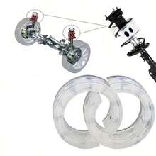 2pcs Automotive Rubber Damping Rings, Fit For Universal F-Type Vehicles, Strong Buffering Chassis Vibration, Protect Suspension, Cushion Coil Springs, Auto Parts Supply