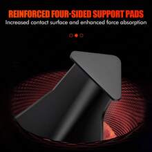 2 Heavy-Duty Steel Axle Stands (Pair) - 3T / 6T Adjustable Axle Supports With Locking Pins & Rubber Pads - Automotive Lifting Tool - A - View 7