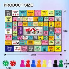 Adult Drinking Board Game, Fun Interactive Party Drinking Game, Suitable For Game Night, Birthday Party, Family Gathering Or Any Occasion, 21+ Years Old, 2-8 Players - Multicolor - View 4